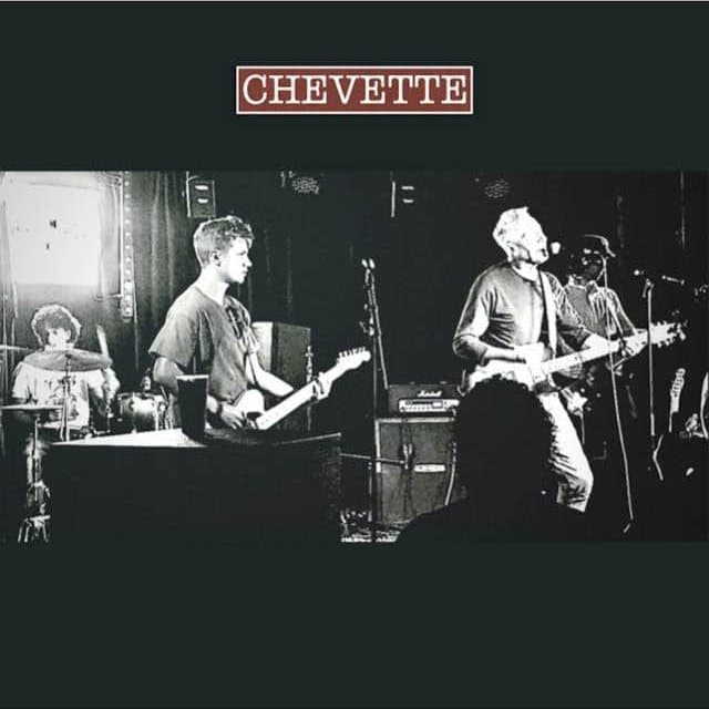 The Chevette EP sleeve: the band live in black and white under the name